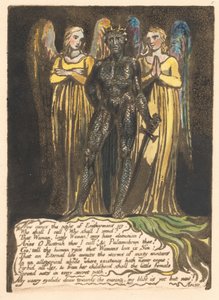 Europe. A Prophecy, Plate 7, Now comes the night... (Bentley 8) by William Blake